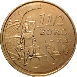 Франция 1 1/2 евро 2010 год - Футбольный клуб. Бордо
