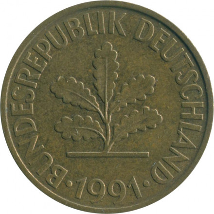 ФРГ 10 пфеннигов 1991 год (D)
