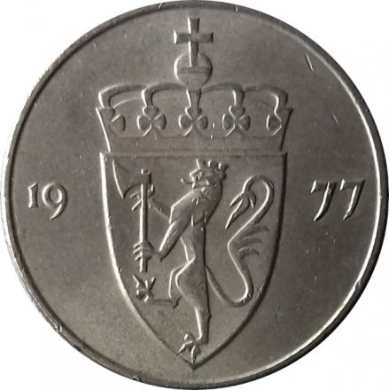 Норвегия 50 эре 1977 год