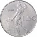 Италия 50 лир 1988 год