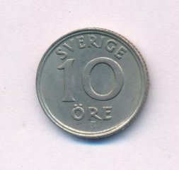Швеция 10 эре 1946 год