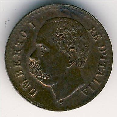 Италия 1 чентезимо 1900 год