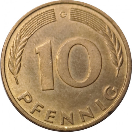 ФРГ 10 пфеннигов 1995 год - G