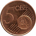 Италия 5 евроцентов 2008 год