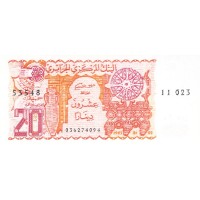 Алжир 20 динаров 1983 год