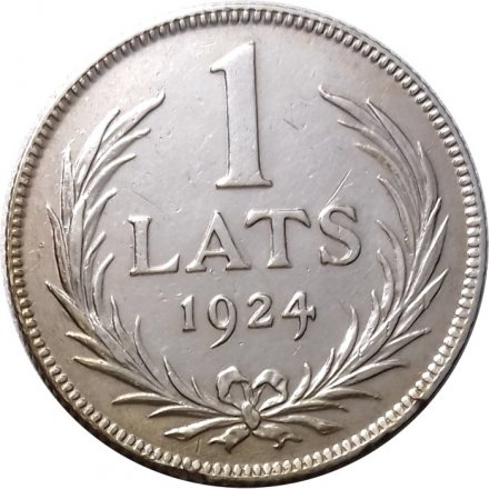 Латвия 1 лат 1924 год