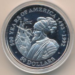 Острова Кука 50 долларов 1990 год