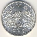 Япония 1000 йен 1964 (Yr. 39) год - XVIII летние Олимпийские Игры, Токио 1964. Фудзияма