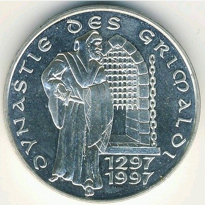 Монако 100 франков 1997 год