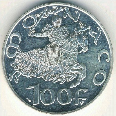 Монако 100 франков 1997 год