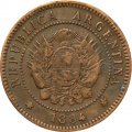 Аргентина 1 сентаво 1884 год