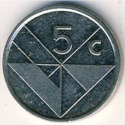 Аруба 5 центов 1995 год