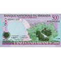 Руанда 500 франков 1998 год - Обезьяны UNC
