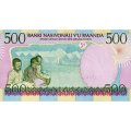 Руанда 500 франков 1998 год - Обезьяны UNC