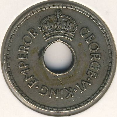 Фиджи 1 пенни 1940 год
