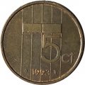 Нидерланды 5 центов 1993 год - Королева Беатрикс