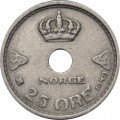 Норвегия 25 эре 1940 год