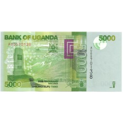 Уганда 5000 шиллингов 2013 год - UNC