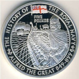 Монета Олдерни 5 фунтов 2003 год