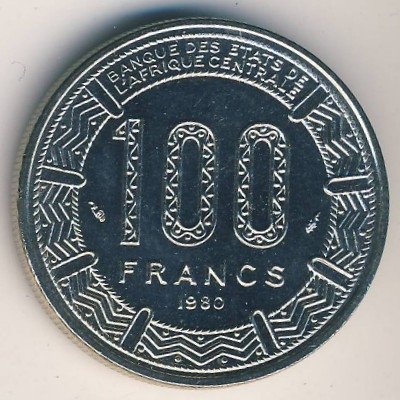Камерун 100 франков 1980 год
