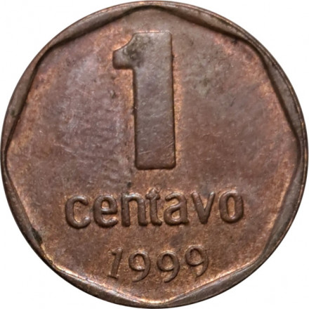 Аргентина 1 сентаво 1999 год