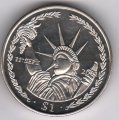 Виргинские острова 1 доллар 2002 год - Трагедия 11 сентября 2001 года. Статуя Свободы