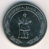 Монета Албания 50 лек 2004 год - Народный костюм Албании