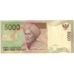 Индонезия 5000 рупий 2001 (2003) год - Туанку Имам Бонджол. Ткач UNC