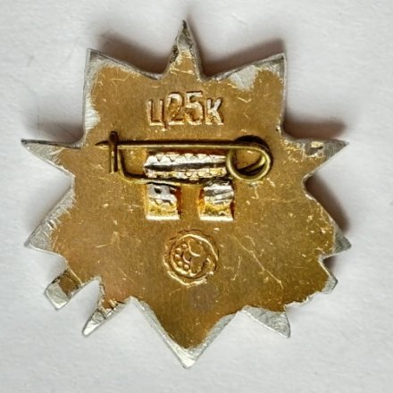 Значок. Отечественная Война. Звезда. Серп и молот