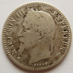 Франция 50 сантимов 1869 - Император Наполеон III