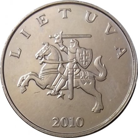 Литва 1 лит 2010 год - Рыцарь