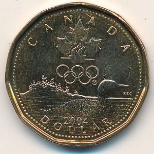 Канада 1 доллар 2004 год - Олимпийские игры