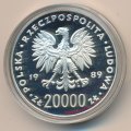 Польша 20000 злотых 1989 год