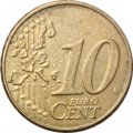 Ирландия 10 евроцентов 2005 год - Кельтская арфа