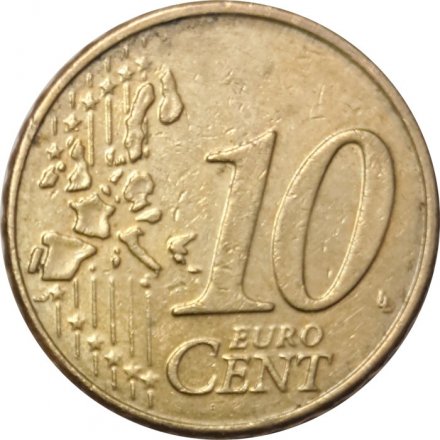 Ирландия 10 евроцентов 2005 год - Кельтская арфа