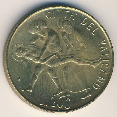 Ватикан 200 лир 1981 год
