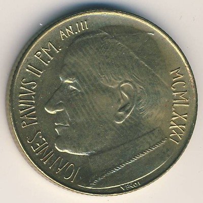 Ватикан 200 лир 1981 год