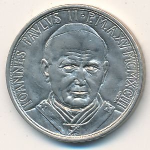 Ватикан 100 лир 1993 год - Папа Иоанн Павел II. Добродетельная жизнь