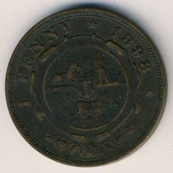 ЮАР 1 пенни 1898 год
