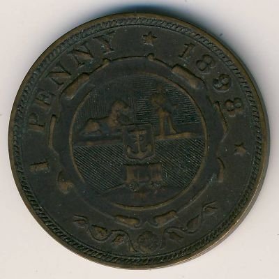 ЮАР 1 пенни 1898 год