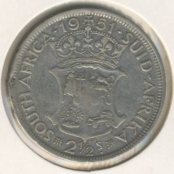 ЮАР 2 1/2 шиллинга 1951 год
