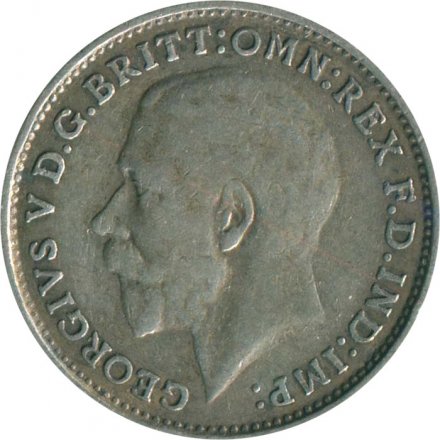 Великобритания 3 пенса 1919 год