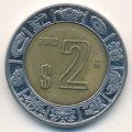 Мексика 2 песо 2003 год - Хохлатый сокол