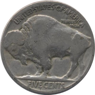 США 5 центов 1925 год - Buffalo Nickel (Без отметки монетного двора)