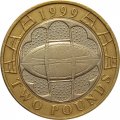 Великобритания 2 фунта 1999 год - Чемпионат мира по регби