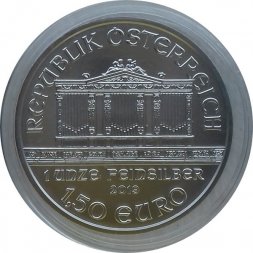 Австрия 1,5 евро 2019 год - Венская филармония