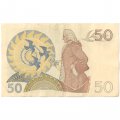 Швеция 50 крон 1989 год - Портрет Густава III. Карл Линней - VF