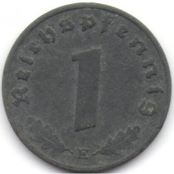 Третий Рейх 1 рейхспфенниг 1941 год (E)