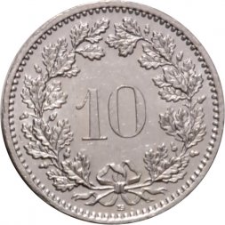 Швейцария 10 раппенов 2010 год