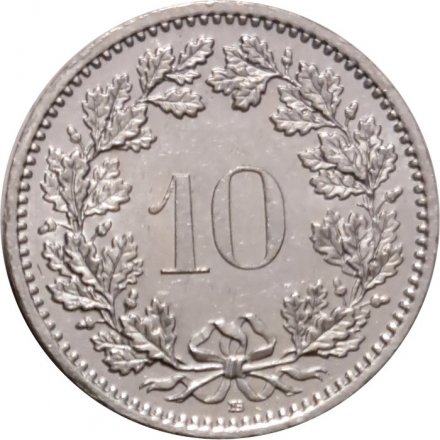 Швейцария 10 раппенов 2010 год